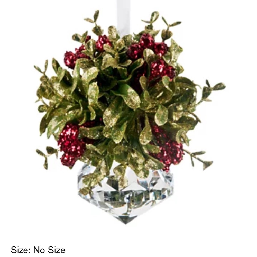 GANZ Glittering Green and Red Ornament